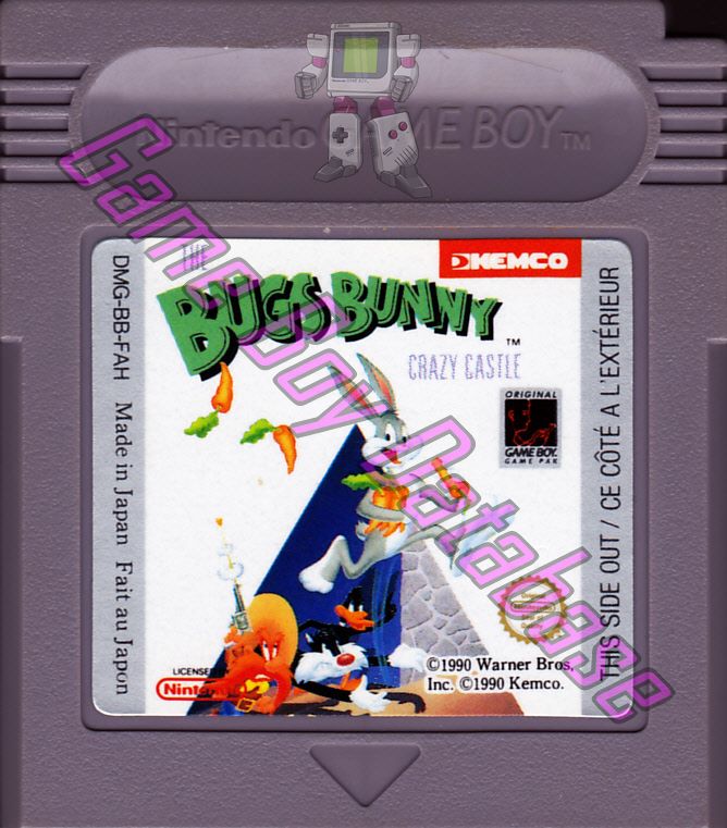 Bugs Bunny the Crazy Castle FAH Cartridge