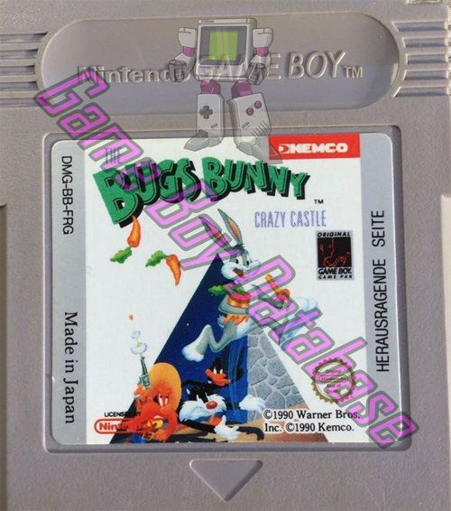 Bugs Bunny the Crazy Castle FRG Cartridge