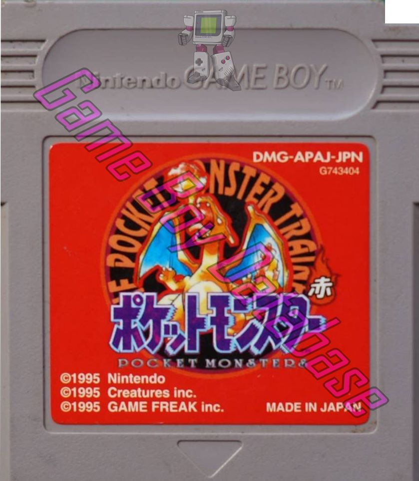 Pocket Monsters Aka JPN Cartridge