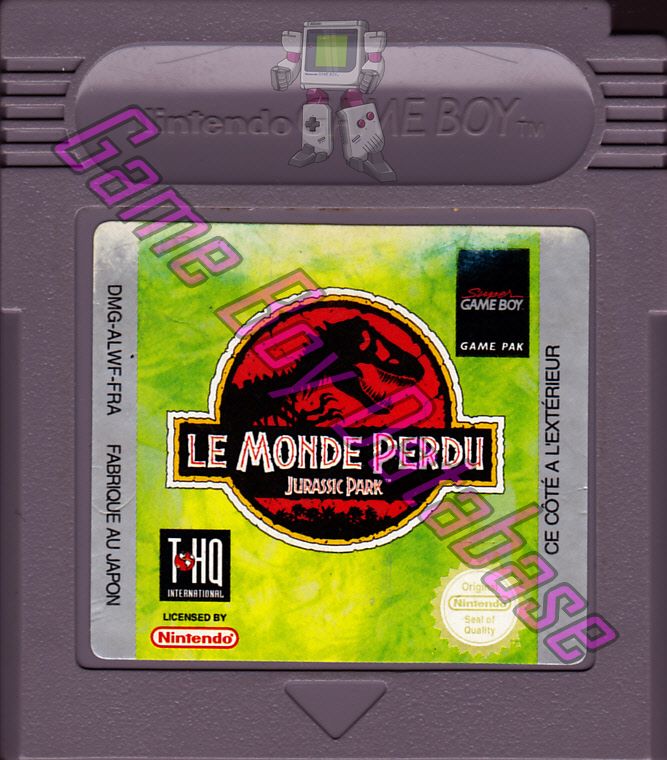 Jurassic Park le Monde Perdu FRA Cartridge