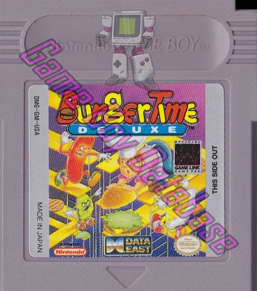 Burgertime Deluxe USA Cartridge