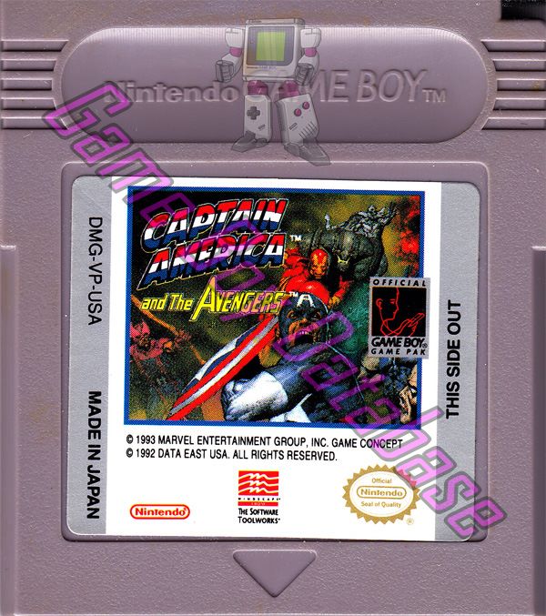 Captain America and the Avengers USA Cartridge