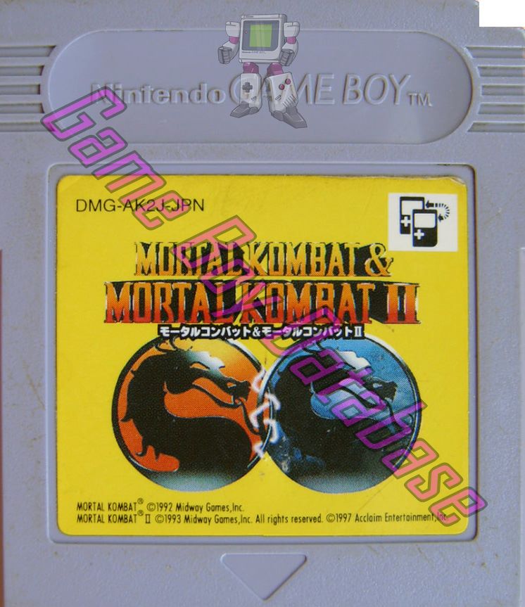 Mortal Kombat & Mortal Kombat II JPN Cartridge