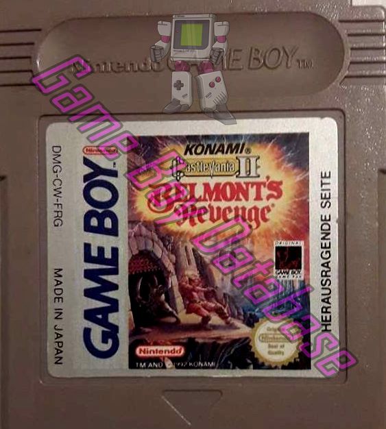 Castlevania II Belmont's Revenge FRG Cartridge