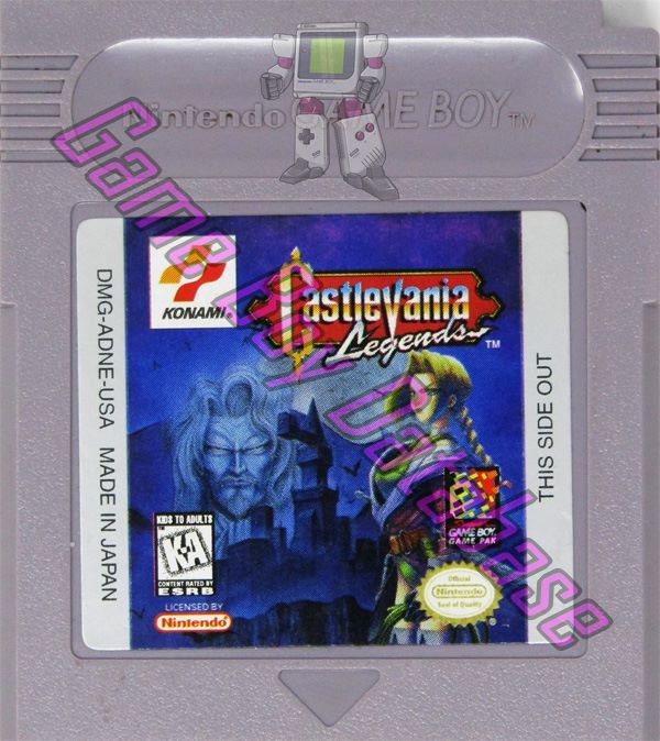 Castlevania Legends USA Cartridge