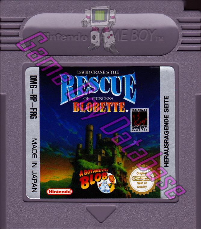 Rescue of Princess Blobette (David Crane's the) FRG-1 Cartridge