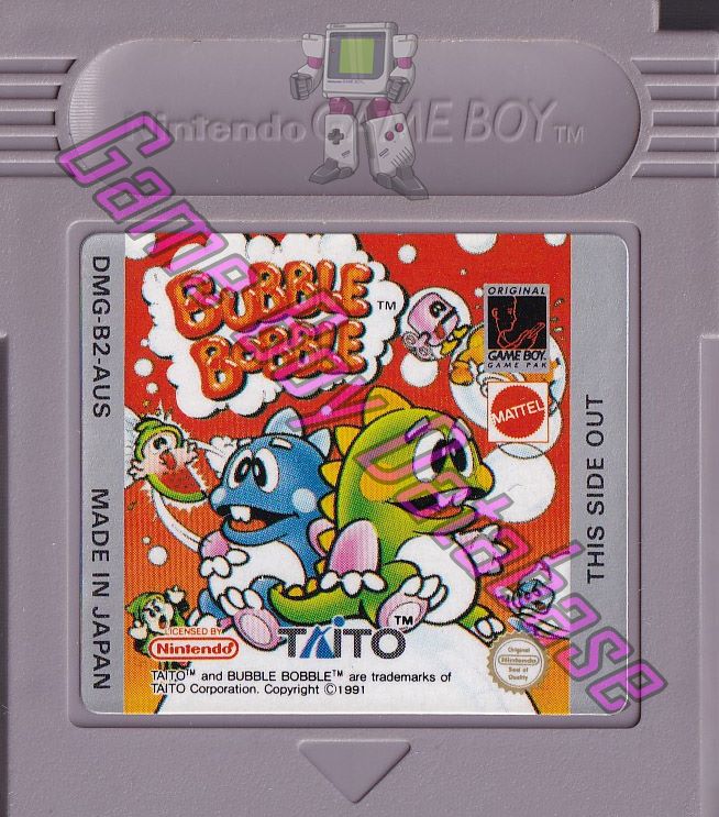 Bubble Bobble AUS Cartridge