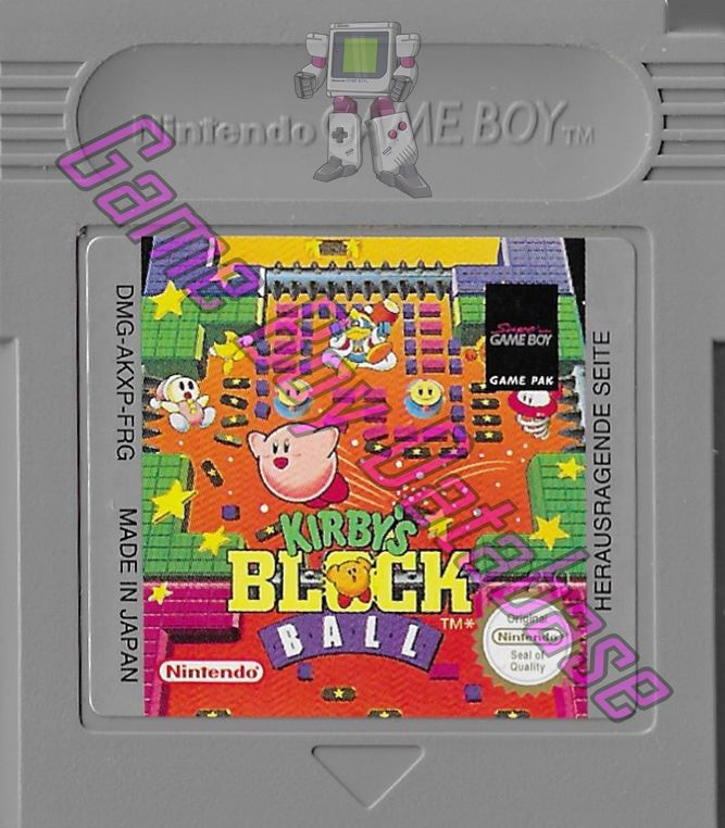 Kirby's Block Ball FRG-1 Cartridge