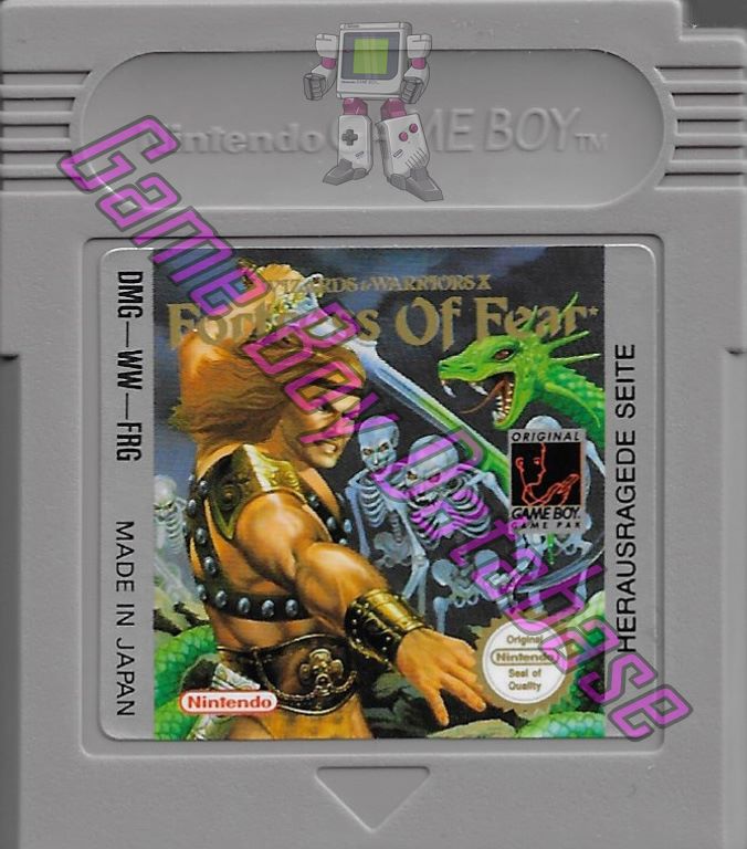 Fortress of Fear (Wizards & Warriors X) FRG Cartridge