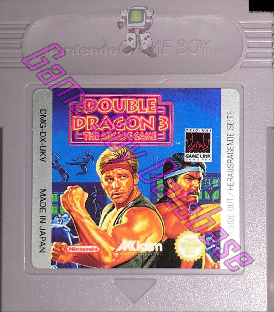 Double Dragon 3 the Arcade Game UKV Cartridge