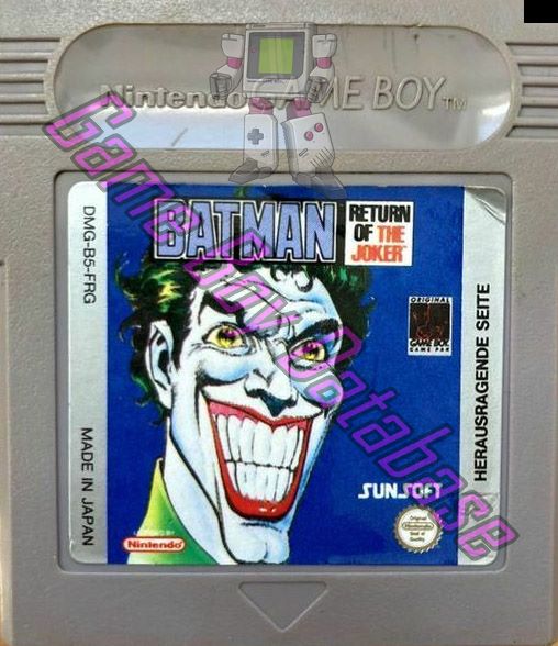 Batman Return of the Joker FRG Cartridge