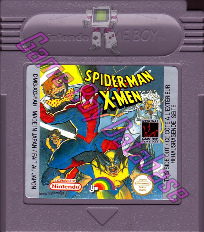 Spider-Man X-Men FAH Cartridge