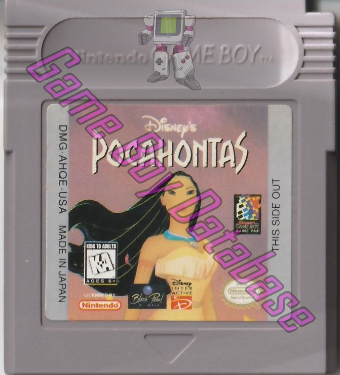 Pocahontas (Disney's) USA Cartridge