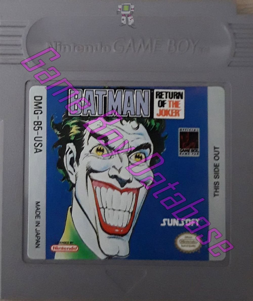 Batman Return of the Joker USA-1 Cartridge