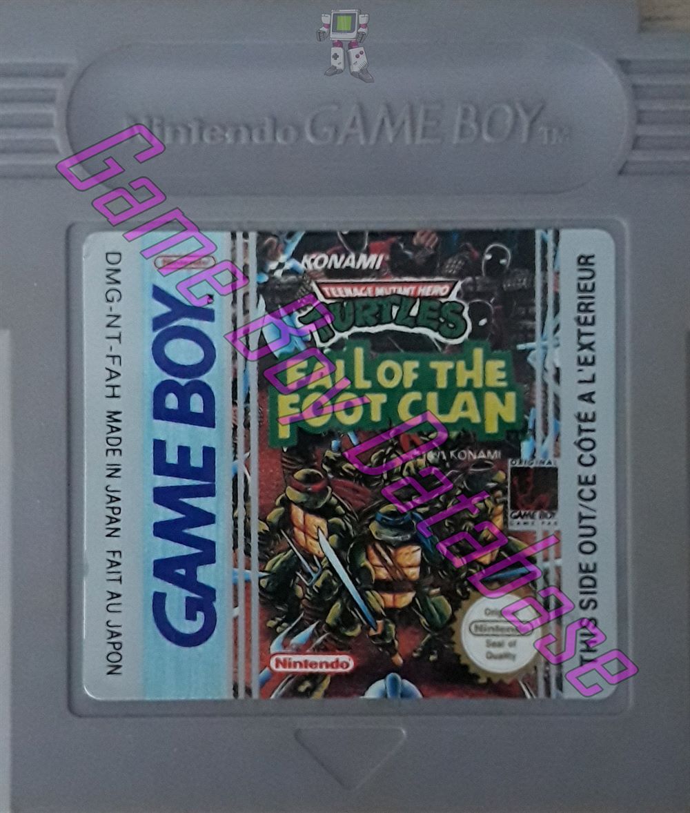 Teenage Mutant Hero Turtles Fall of the Foot Clan FAH Cartridge