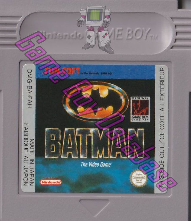 Batman the Video Game FAH-2 Cartridge