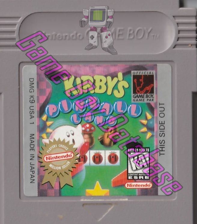 Kirby's Pinball Land USA-1 Cartridge