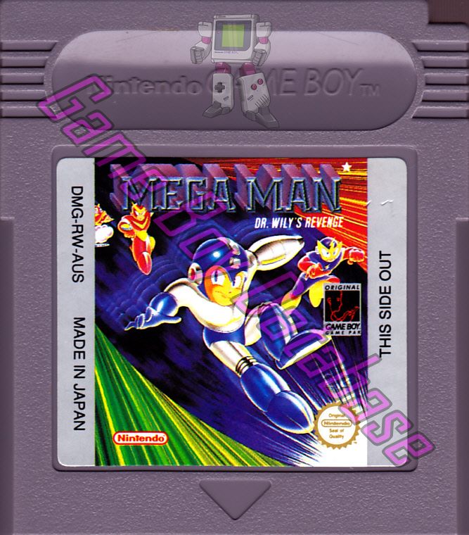 Mega Man Dr. Wily's Revenge AUS-1 Cartridge