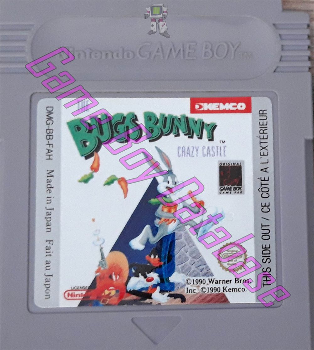 Bugs Bunny the Crazy Castle FAH Cartridge