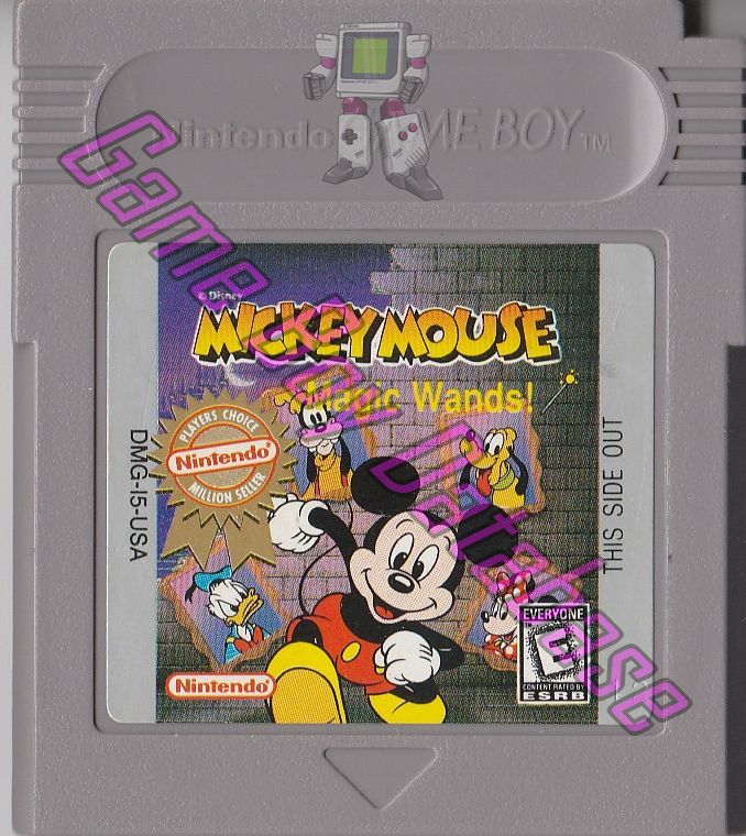 Mickey Mouse Magic Wands USA Cartridge