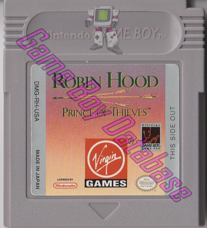 Robin Hood Prince of Thieves USA Cartridge