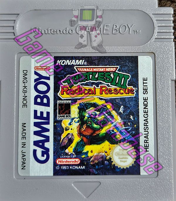 Teenage Mutant Hero Turtles III Radical Rescue NOE Cartridge