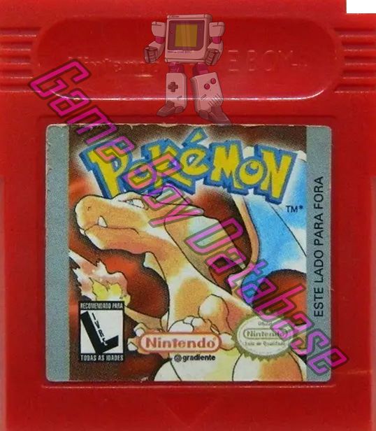 Pokemon Versão Vermelha BRA Cartridge