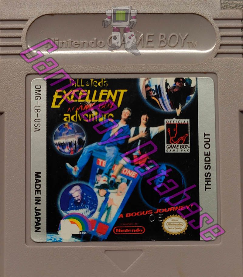 Bill & Ted's Excellent Game Boy Adventure USA Cartridge