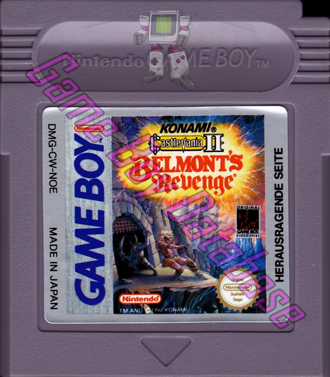 Castlevania II Belmont's Revenge NOE Cartridge