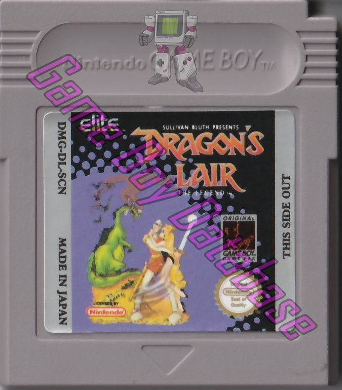 Dragon's Lair the Legend (Sullivan Bluth Presents) SCN Cartridge