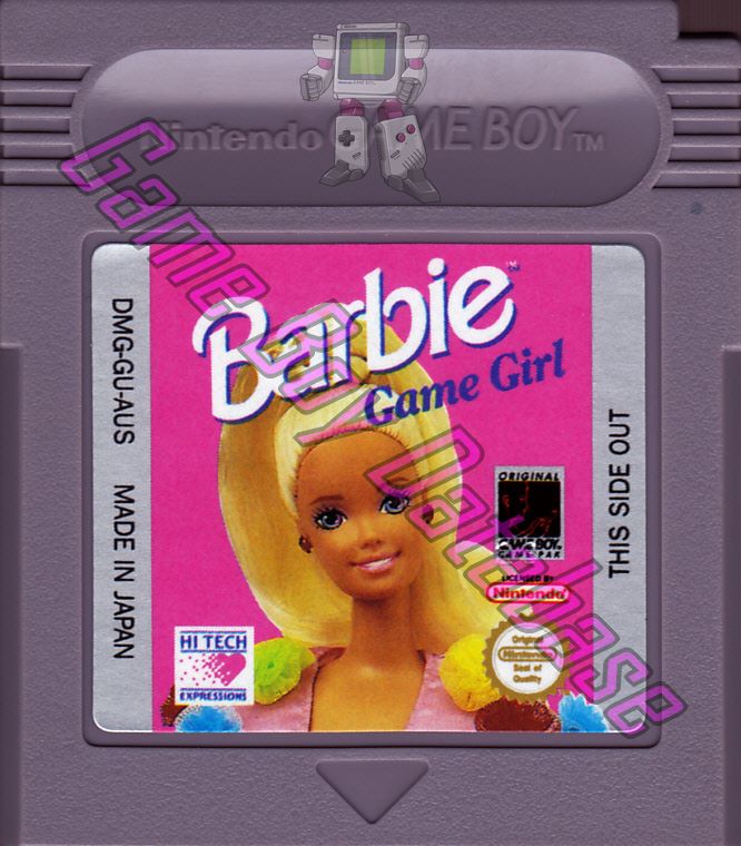 Barbie Game Girl AUS Cartridge