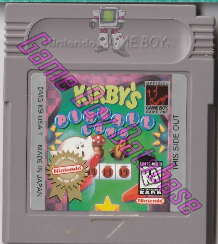 Kirby's Pinball Land USA-1 Cartridge