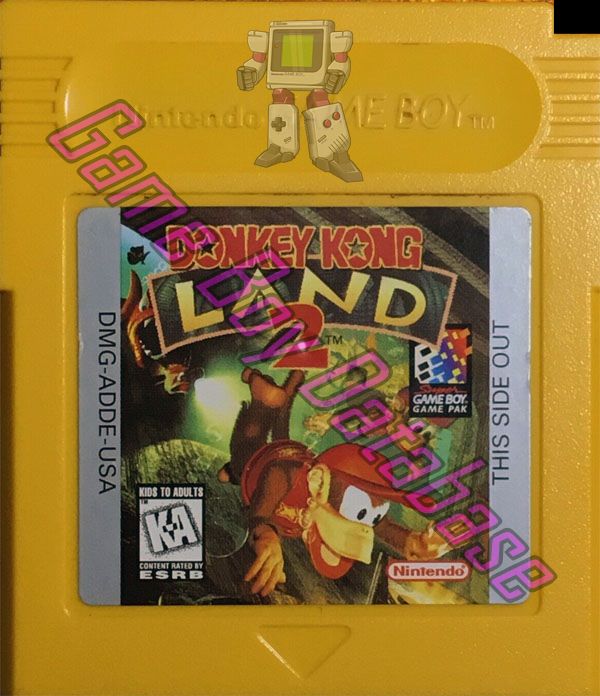 Donkey Kong Land 2 USA Cartridge