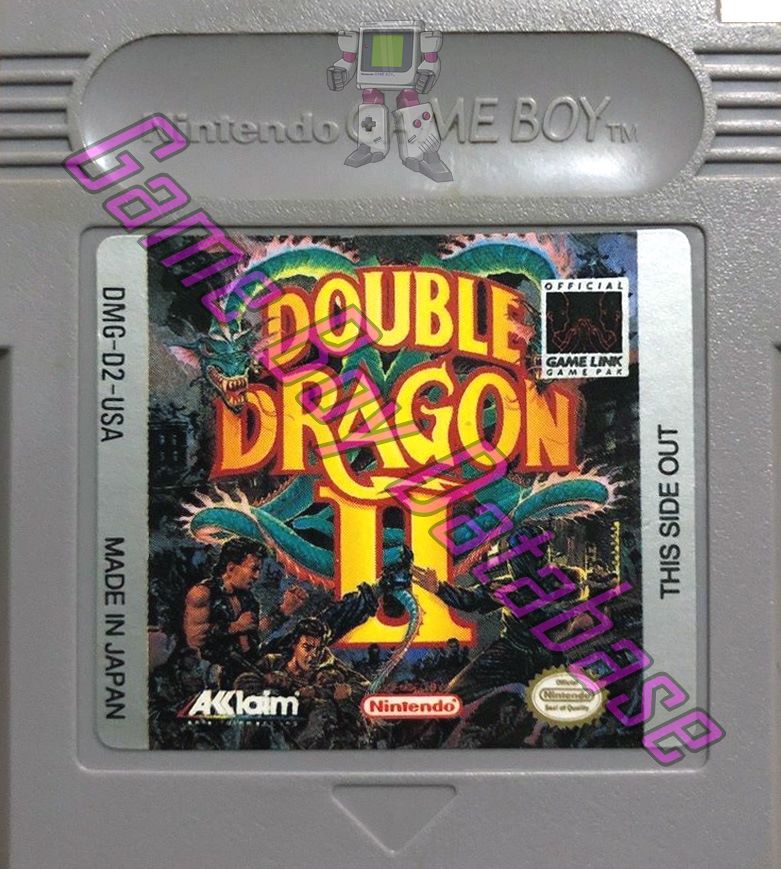 Double Dragon II USA Cartridge