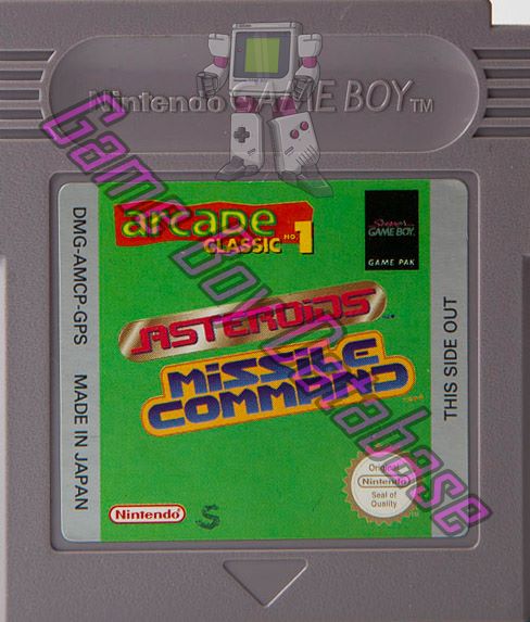 Arcade Classic no.1 Asteroids - Missile Command GPS Cartridge