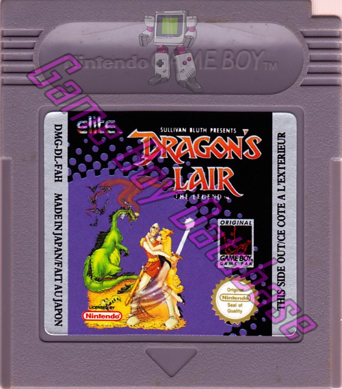 Dragon's Lair the Legend (Sullivan Bluth Presents) FAH Cartridge