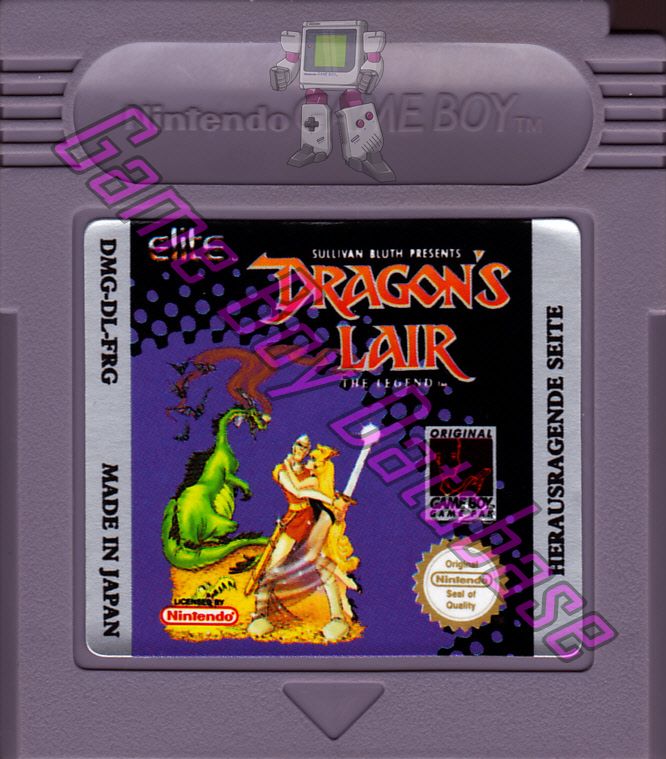 Dragon's Lair the Legend (Sullivan Bluth Presents) FRG Cartridge