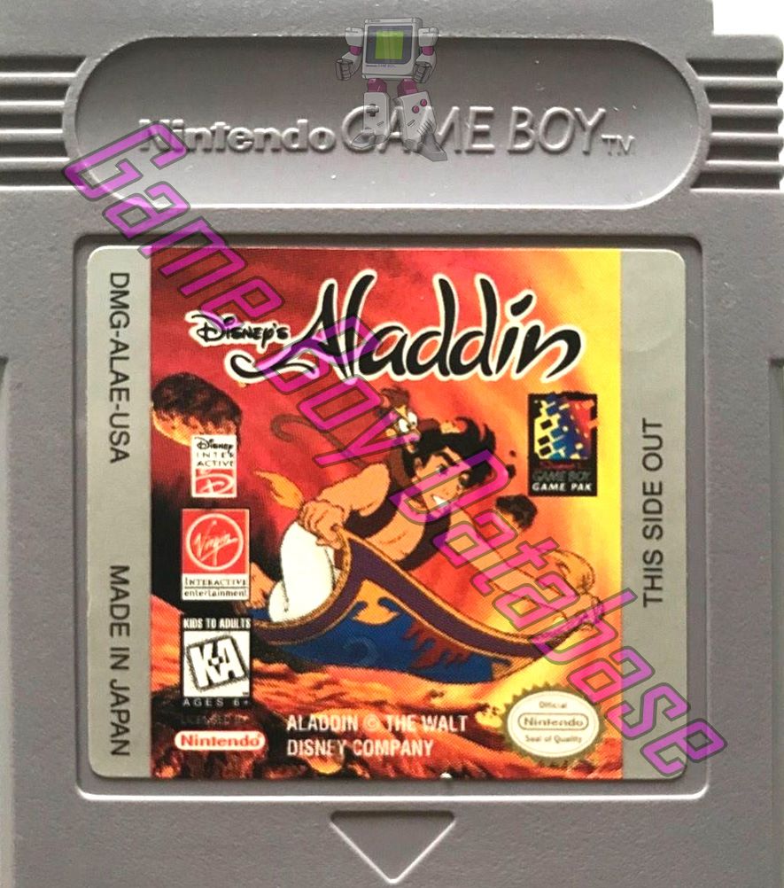 Aladdin (Disney's) USA Cartridge