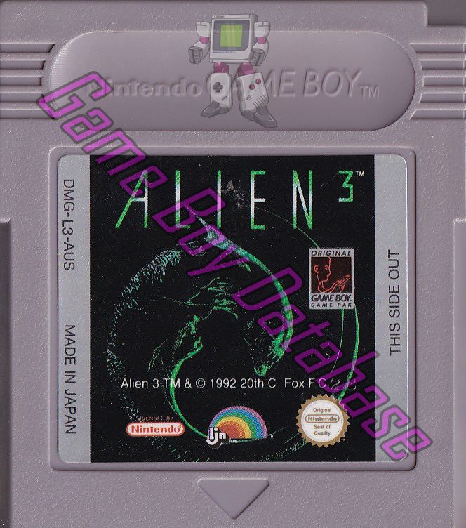 Alien 3 AUS Cartridge