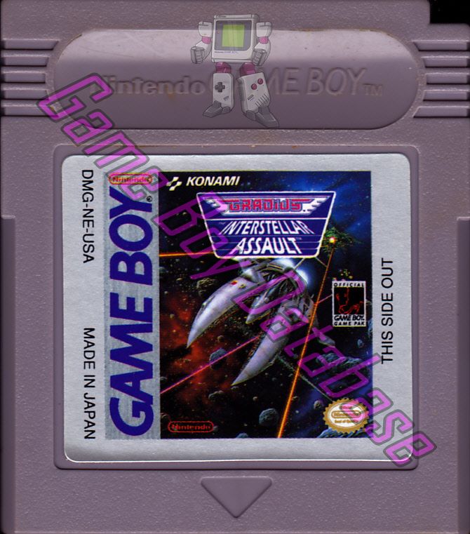 Gradius the Interstellar Assault USA Cartridge