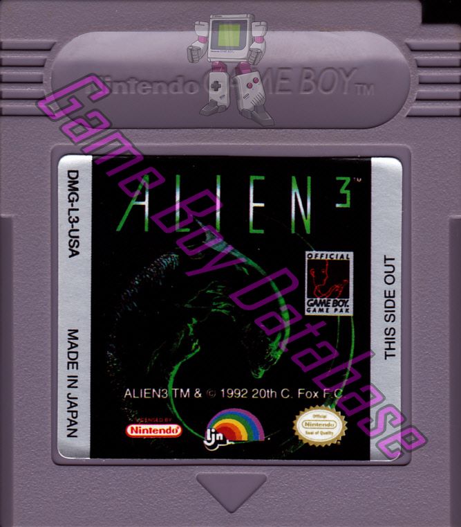 Alien 3 USA Cartridge