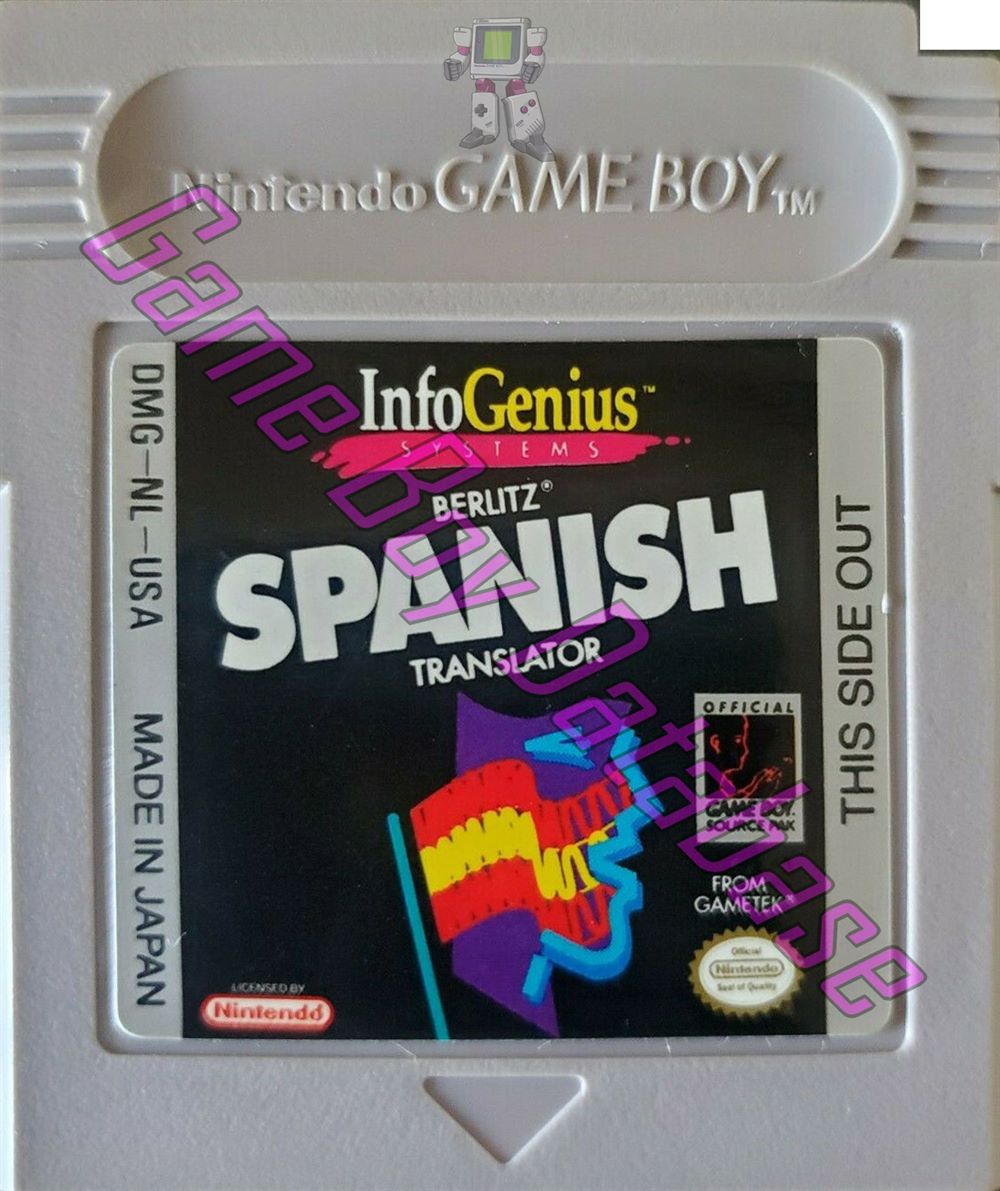 InfoGenius Berlitz Spanish Translator USA Cartridge