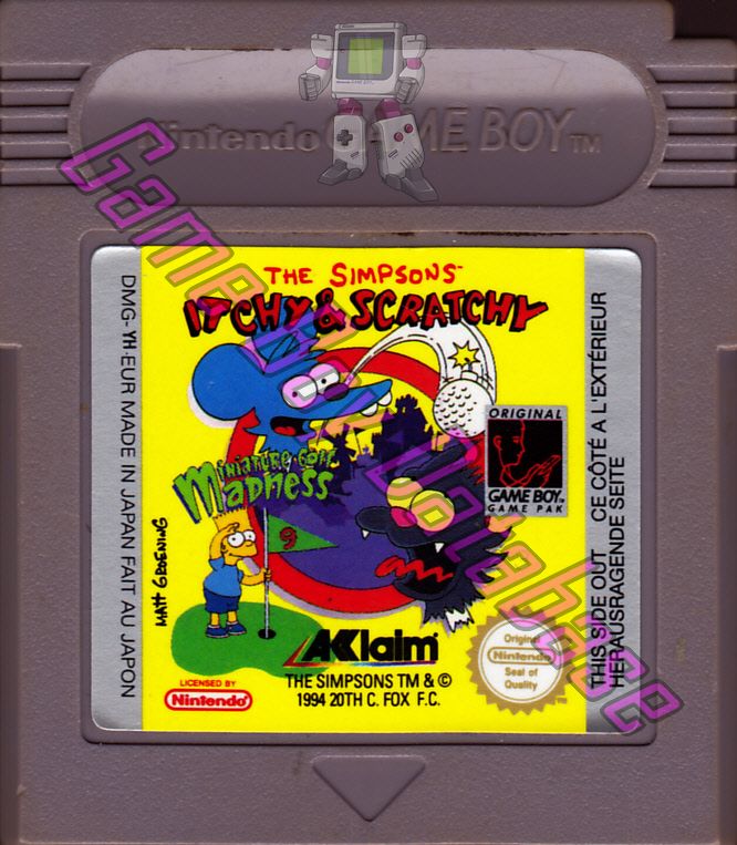 Itchy & Scratchy Miniature Golf Madness (the Simpsons) EUR Cartridge