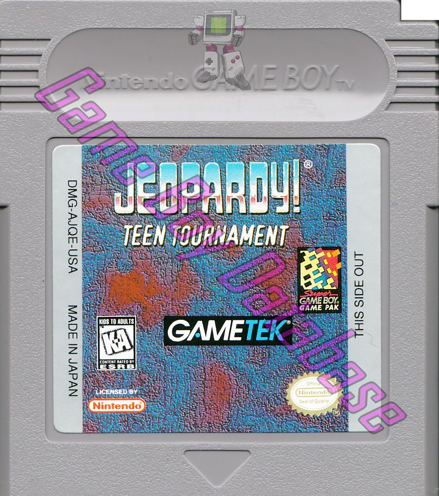 Jeopardy Teen Tournament USA Cartridge