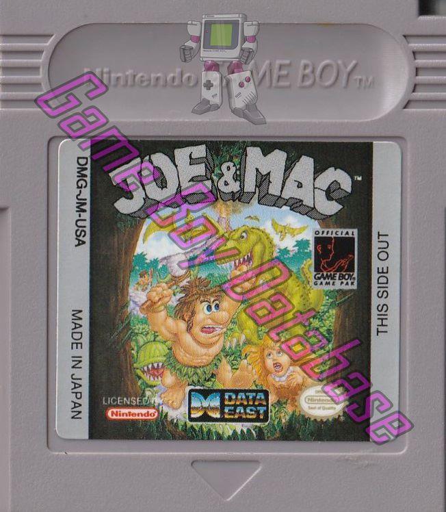 Joe & Mac Caveman Ninja USA Cartridge