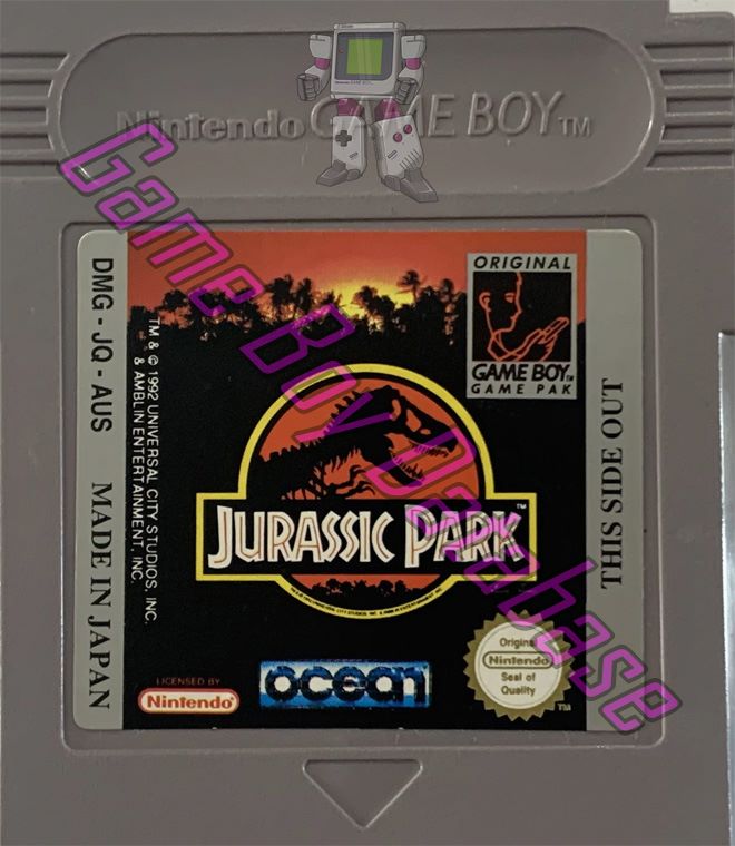 Jurassic Park AUS Cartridge