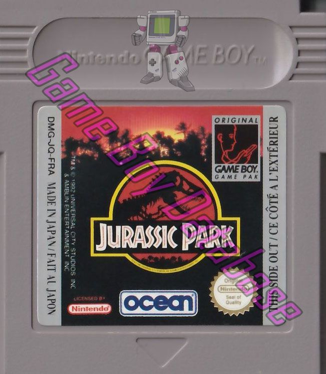 Jurassic Park FRA Cartridge