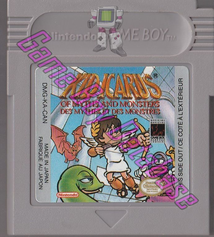 Kid Icarus of Myths and Monsters des Mythes et des Monstres CAN Cartridge