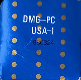 Pac-Man USA-1 Inner flap of the box