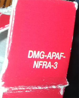 Pokemon Version Rouge NFRA-3 Inner flap of the box